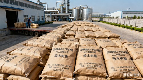 吸水树脂成品仓库储存区