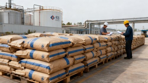 装车完成的吸水树脂产品