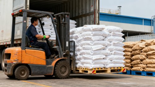 福州吸水树脂厂产品装车现场