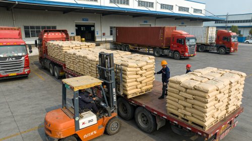 九江工厂装车吸水树脂原料