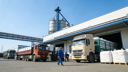 工厂装车吸水树脂颗粒