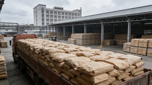 高吸水性树脂工厂装车现场