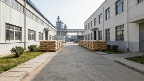 颗粒吸水树脂工厂装车现场