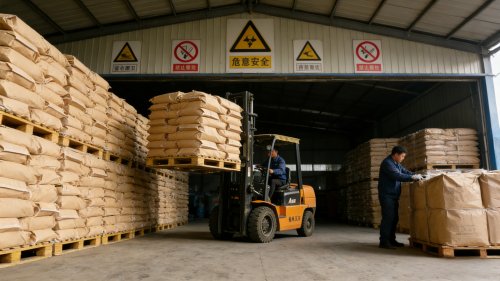 长春吸水树脂高分子产品装车出厂实拍