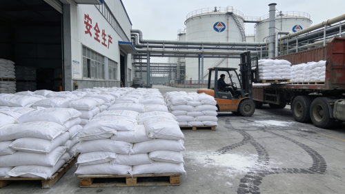 工厂仓库SAP高吸水树脂堆放整齐