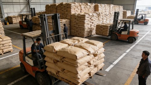 工业用吸水树脂SAP装车现场