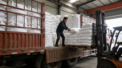 高分子吸水树脂粉末仓库装车