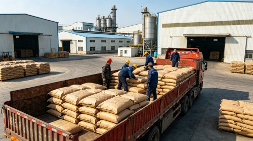 整车SAP大颗粒装车完毕发往各地纸尿裤厂家与农业用户，芯体下层导流分散液体农业土壤缓释保水改良结构各取所需